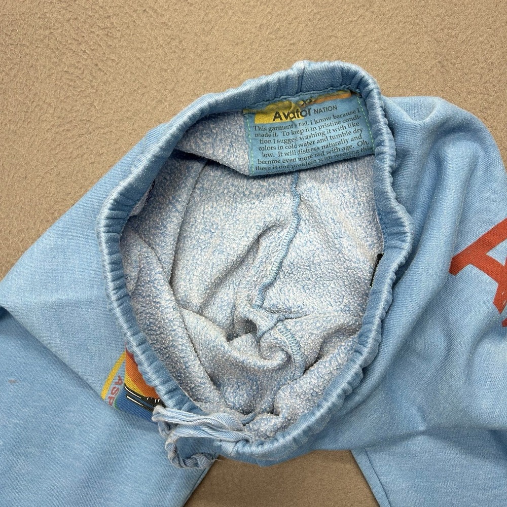 Aviator Nation Logo Sweatpants Blue Womens Size‎ XS Aspen CO Made In USA - Picture 9 of 15